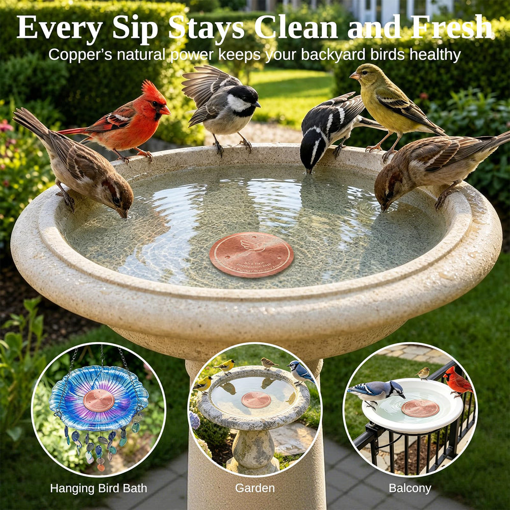 Azomabox copper disc side profile seated in basin demonstrating fit