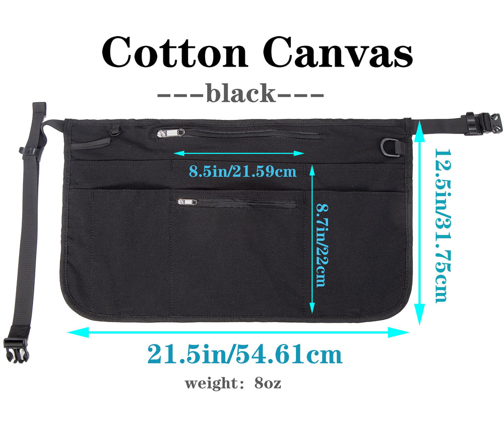 Bafelia zippered pocket detail securing valuables like phone and cash
