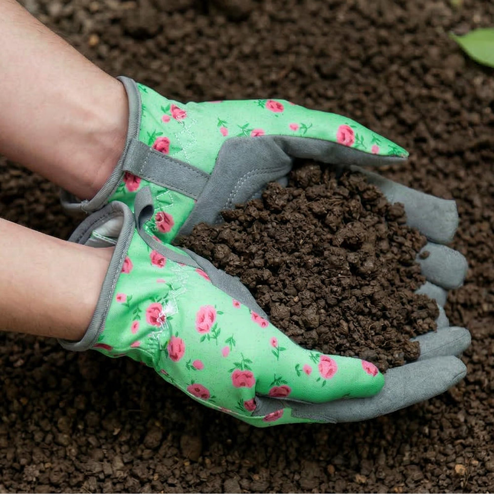 Baidast lifestyle scene with gloves and garden bucket showing practical everyday use