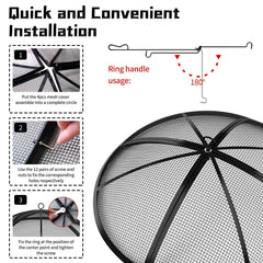 Baitedelai folding fireproof poker detail for safe screen lifting and handling