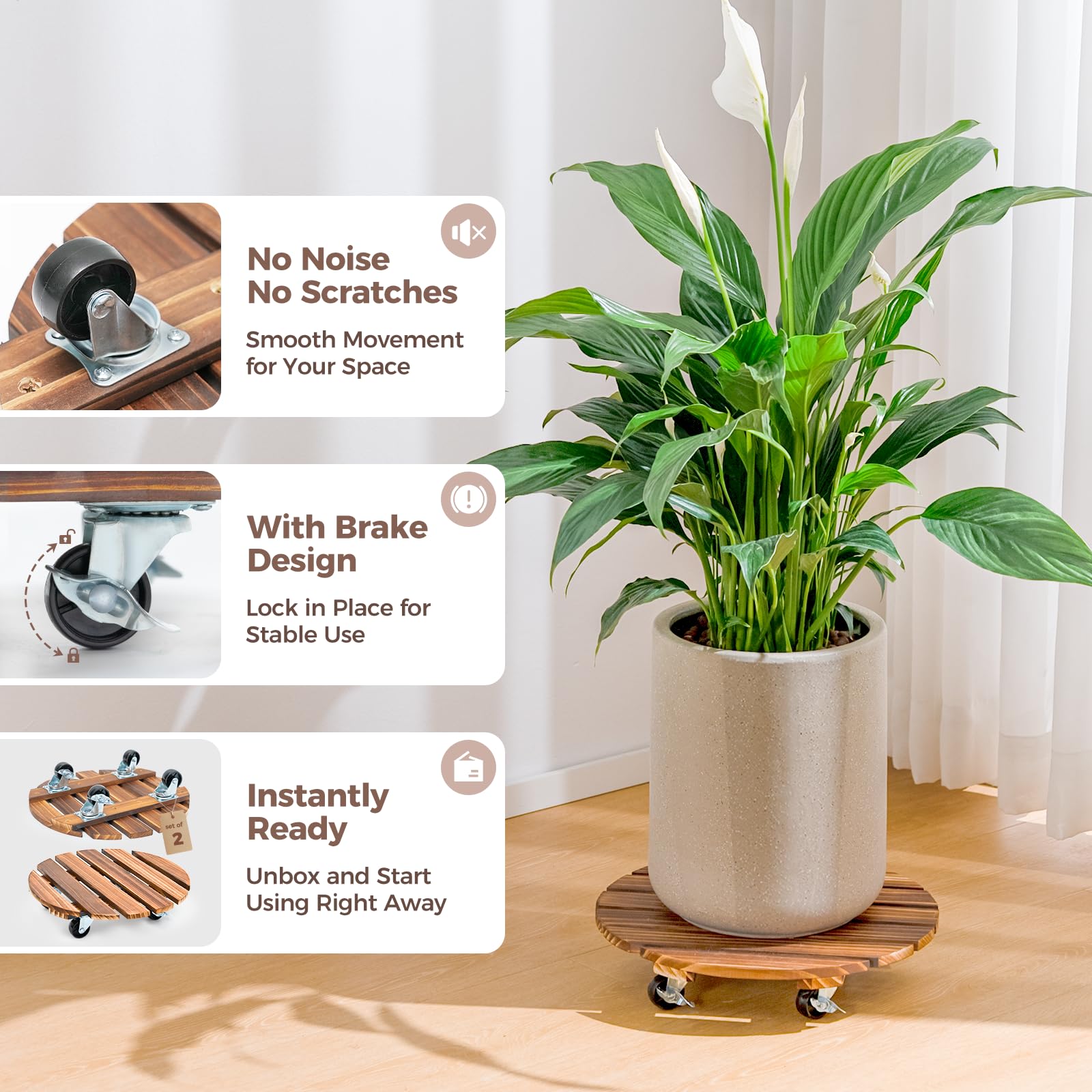 Bamworld next to hand and ruler for scale showing compact size and space-saving benefit