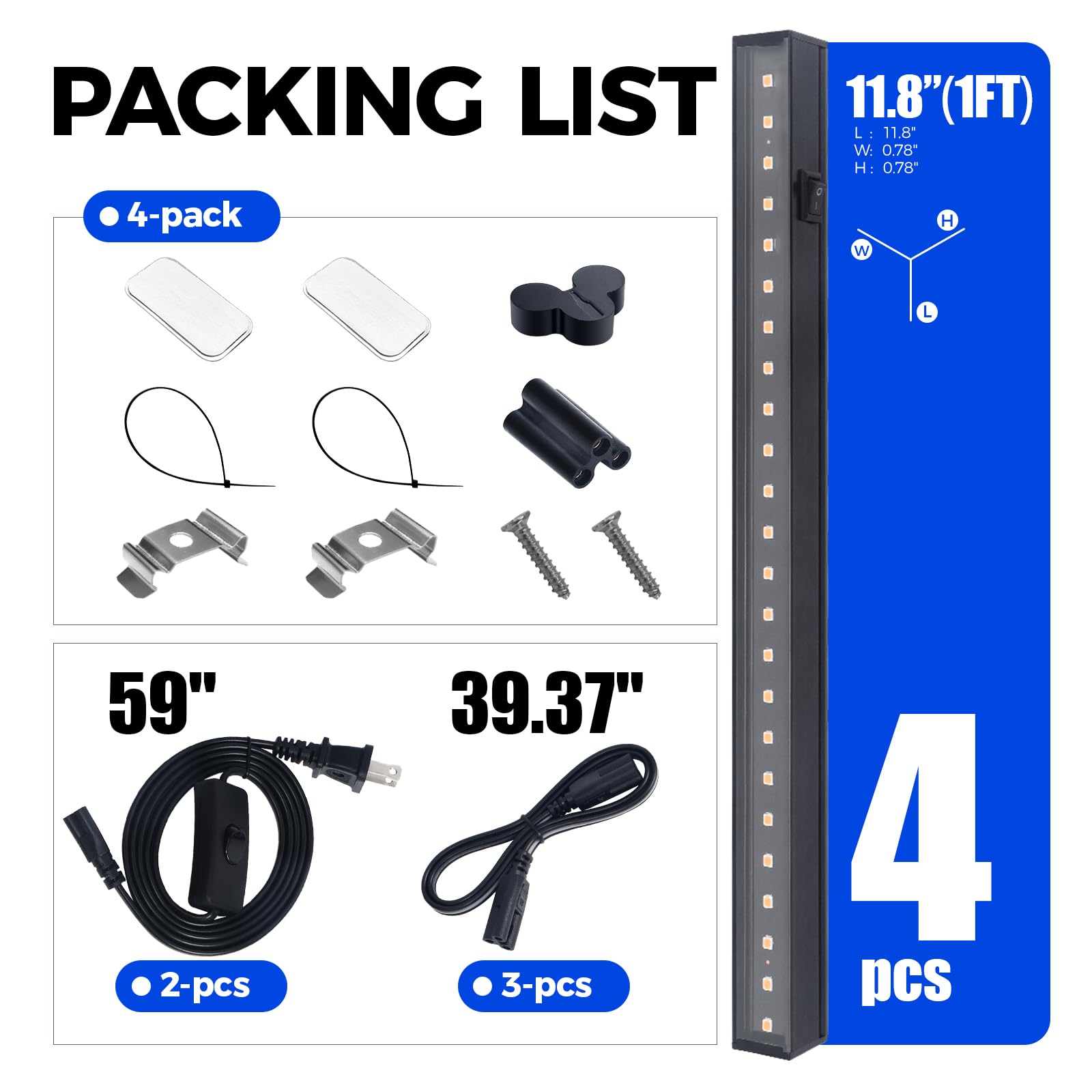 Barrina product box contents with clips and tape showing complete kit convenience