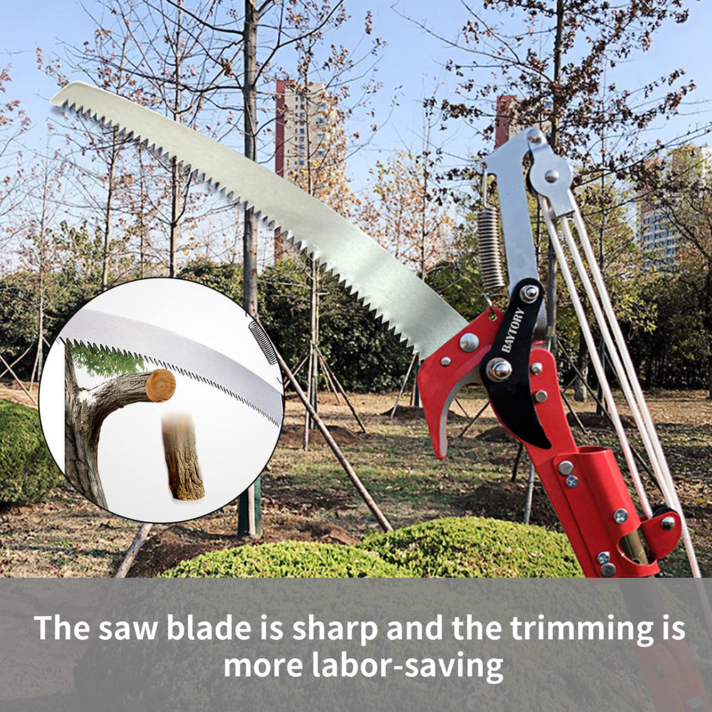 BAYTORY next to a ruler for scale to confirm the 13.5-inch blade length