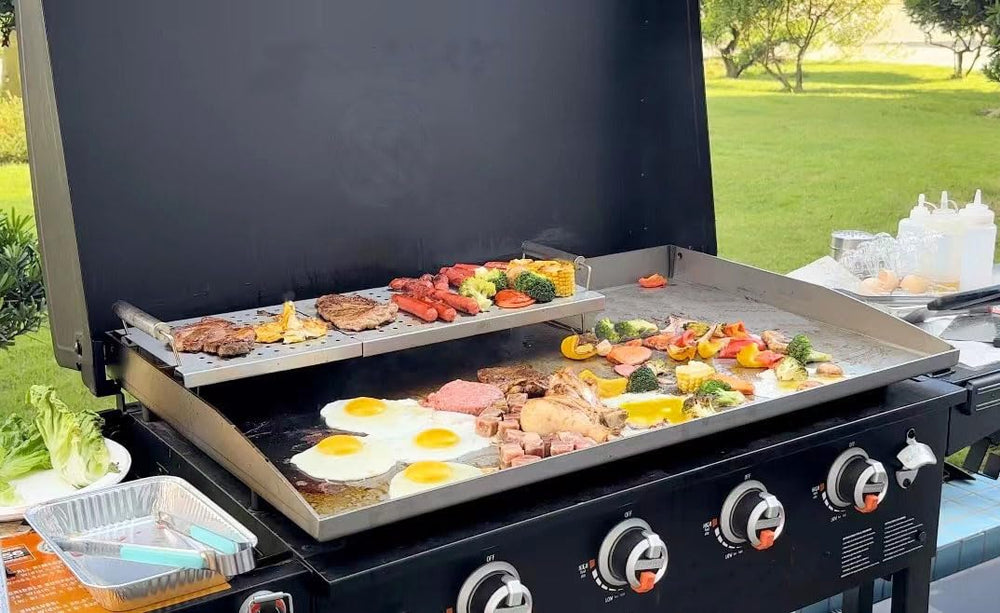 BBQ Future close-up of 304 stainless steel construction for durability