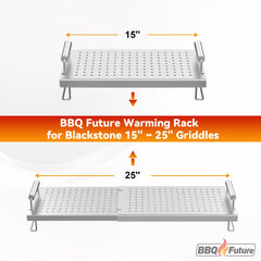 BBQ Future folded rack compact for storage and easy transport