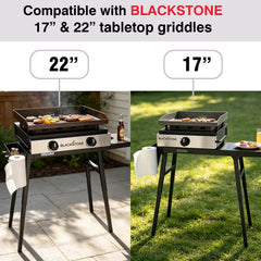 BBQCuker removable side shelf and storage keeping tools organized