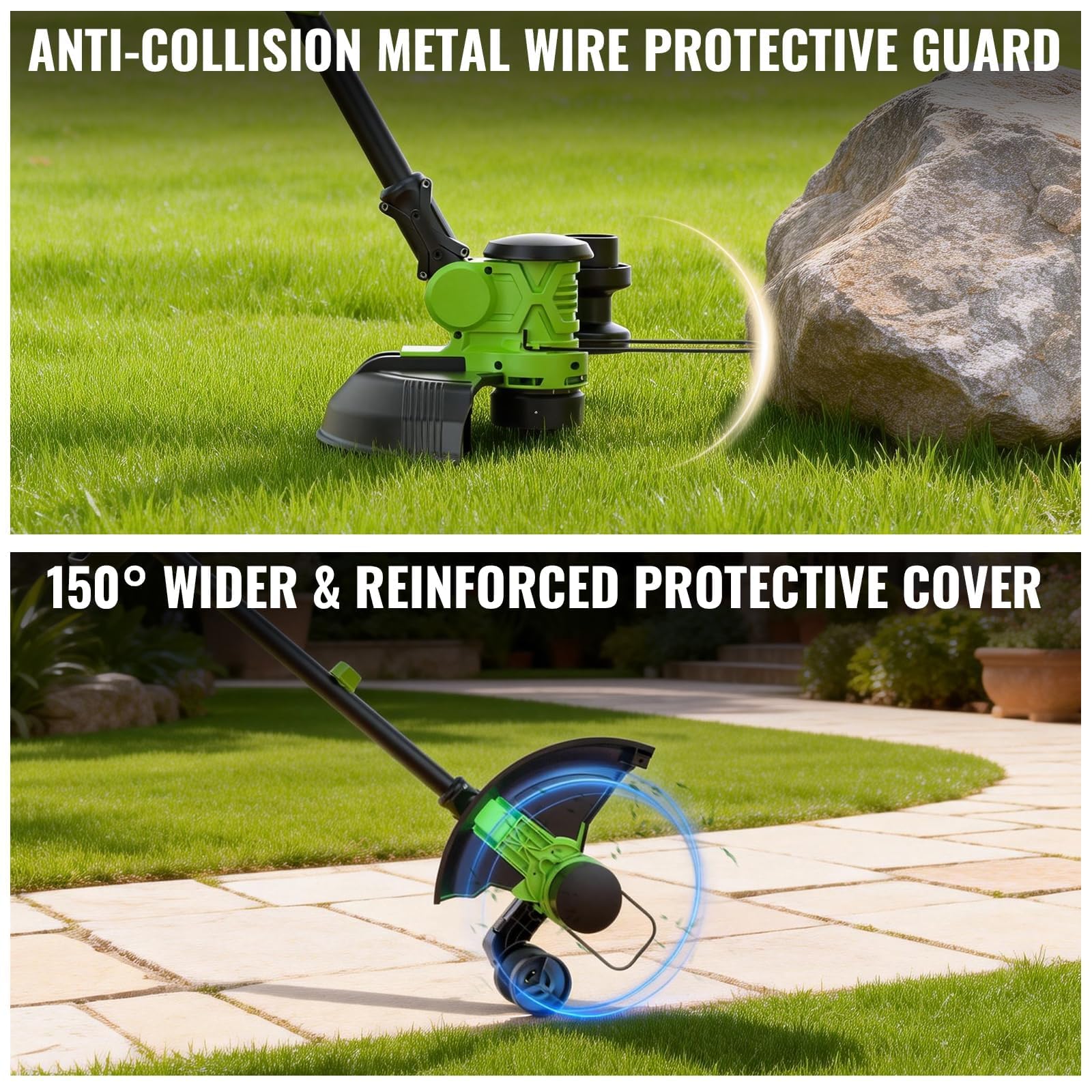 BeautFirst wheel edger in use creating clean lawn edges for neat borders