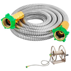 Beeplove front view of leader hose showing double female connectors and length benefit