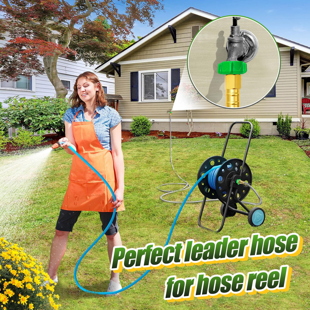 Beeplove leader hose in garden setting demonstrating reliable outdoor use