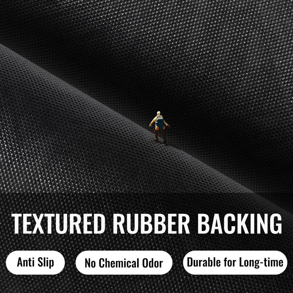 BEHERO rubber backing visible for slip resistance and durability