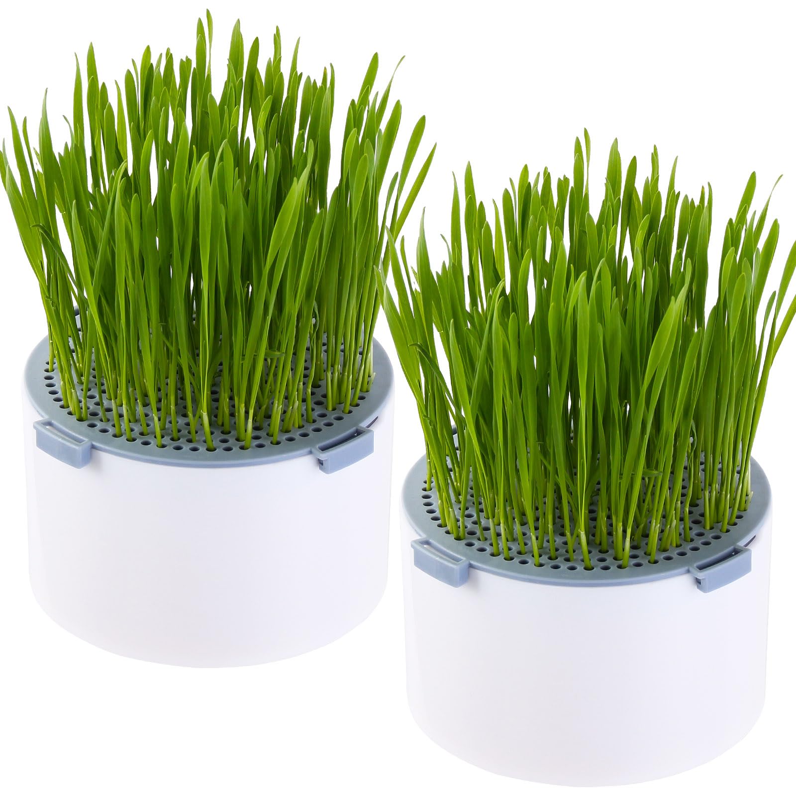 BENPIN front view of two planters showing compact, clean design and ease