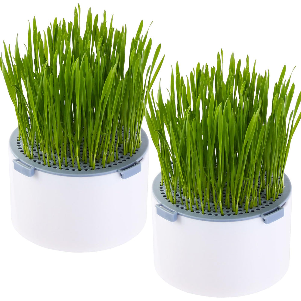 BENPIN front view of two planters showing compact, clean design and ease
