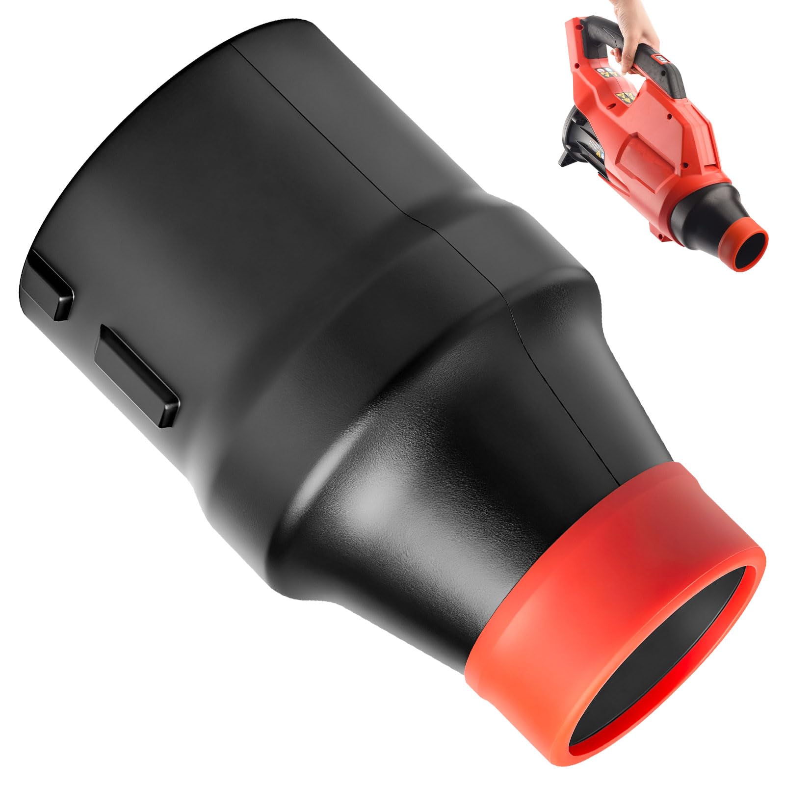 BERPSE front view of nozzle showing compact profile and improved airflow
