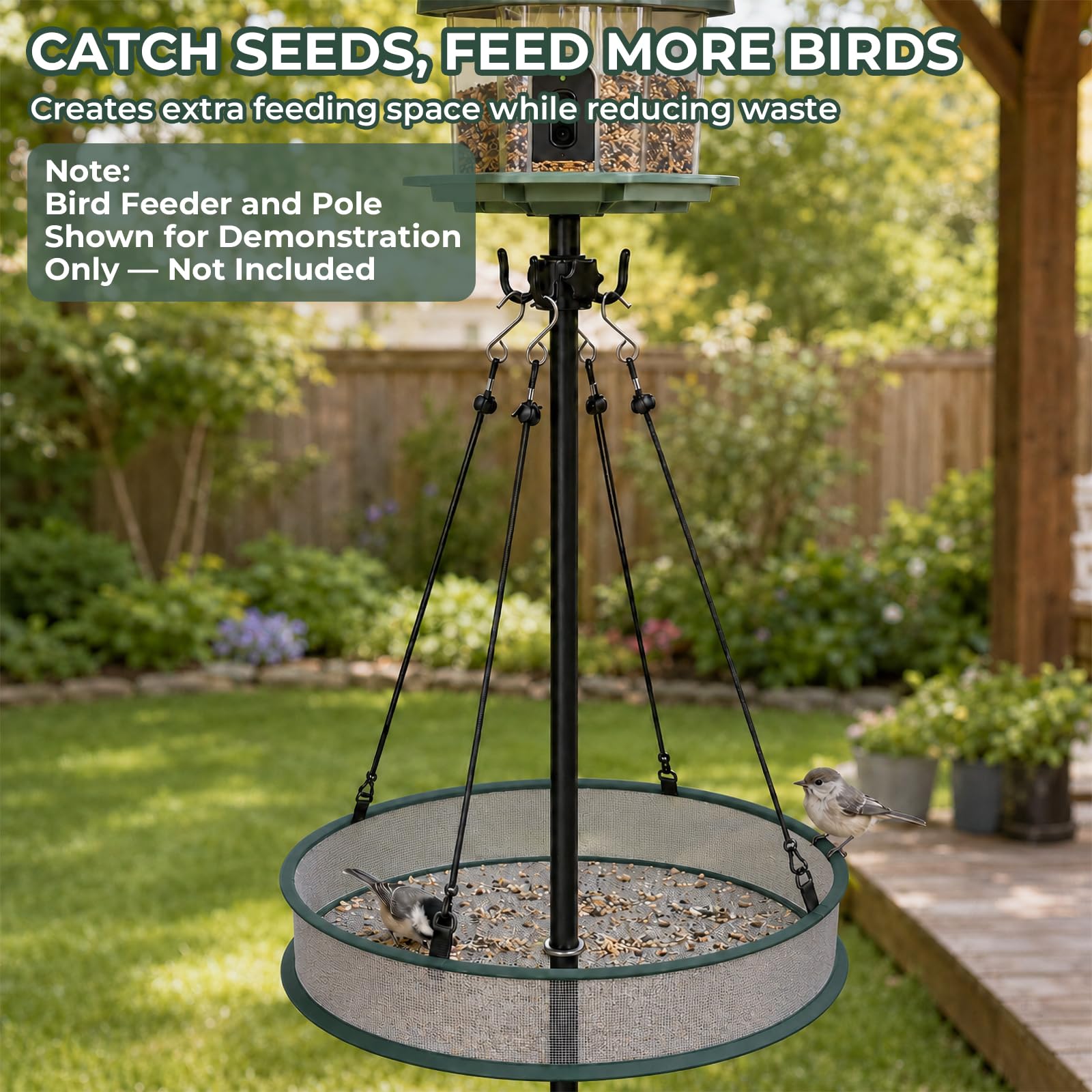 Berrihop side profile showing 4-inch depth for secure seed holding