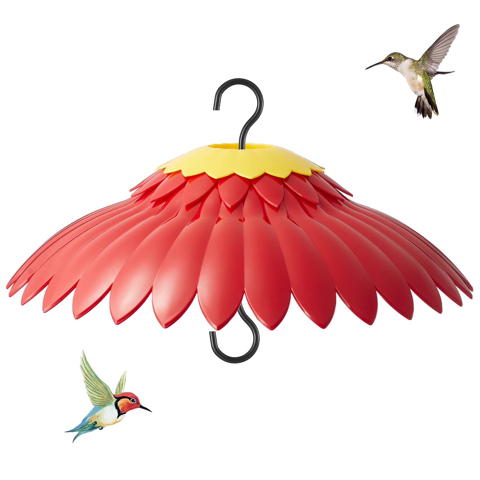 Beserie red flower dome front view shows protection and bright attraction