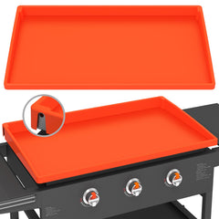 BESSIO front view of 28-inch griddle mat showing full coverage and protection