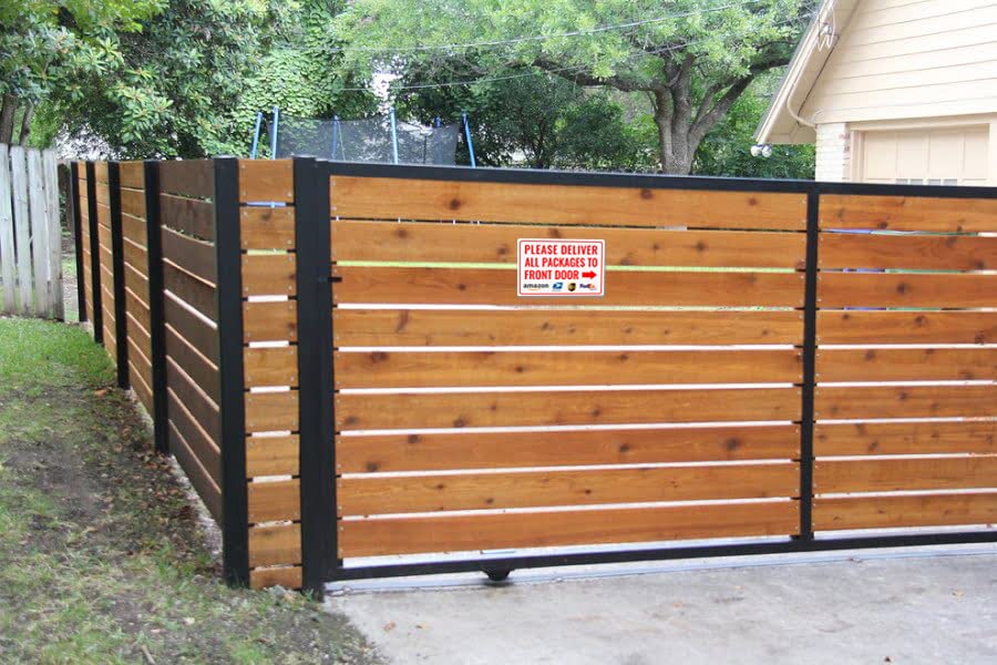 Bestylez sign installed on a porch illustrating clear delivery direction and tidy curb appeal