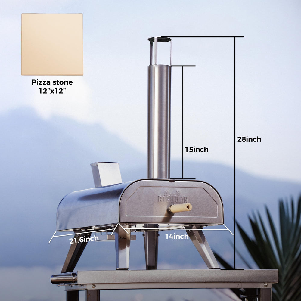 BIG HORN pellet firebox detail highlighting wood-fired flavor control
