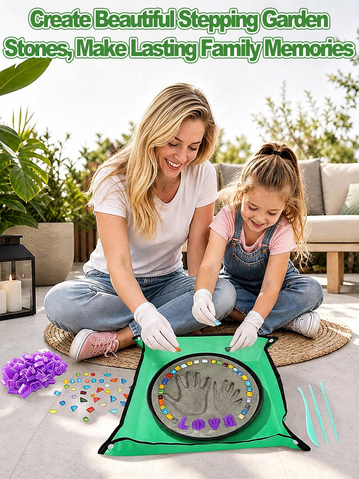 Biggun mosaic tiles detail with bright colors adding lasting decorative accents