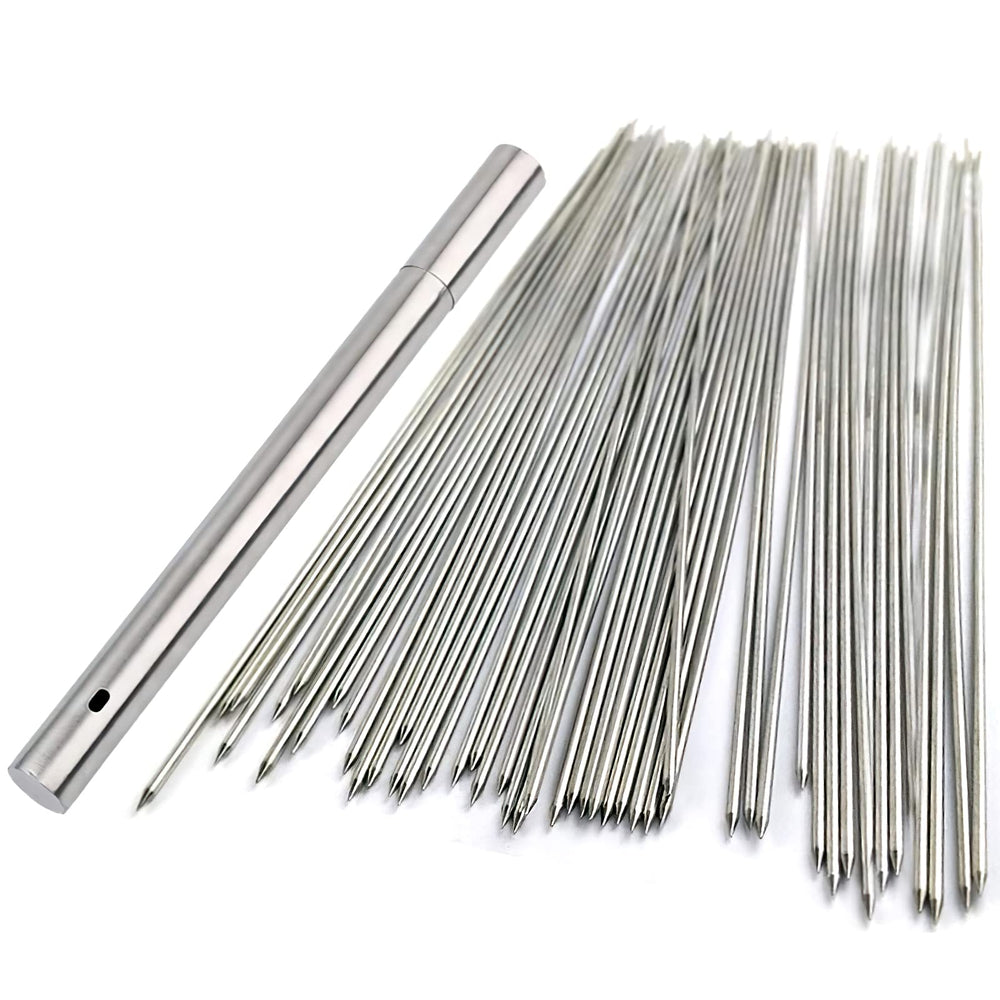 BIGOTTERS front view of 100-piece skewer pack showing size and quantity benefit