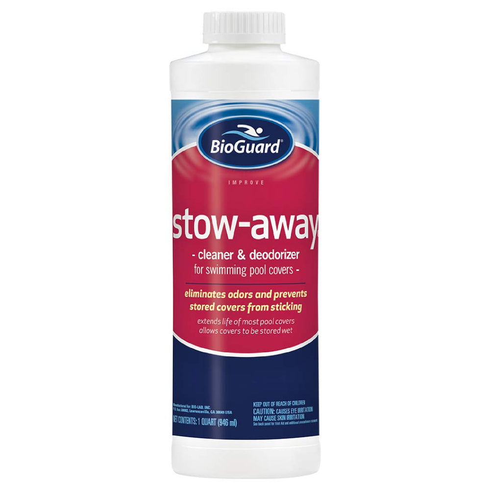 BioGuard Stow Away front label showing product and storage benefit