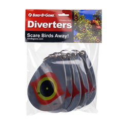 Bird B Gone front packaging showing five diverters and benefits