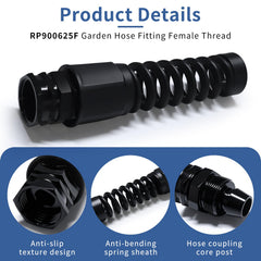 BISAYETL RP900625F helical spring detail protecting hose from kinks and extra wear