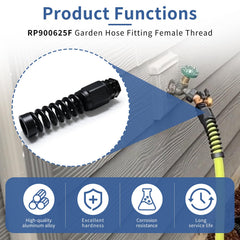 BISAYETL RP900625F installed on Flexzilla hose restoring secure connection and steady flow
