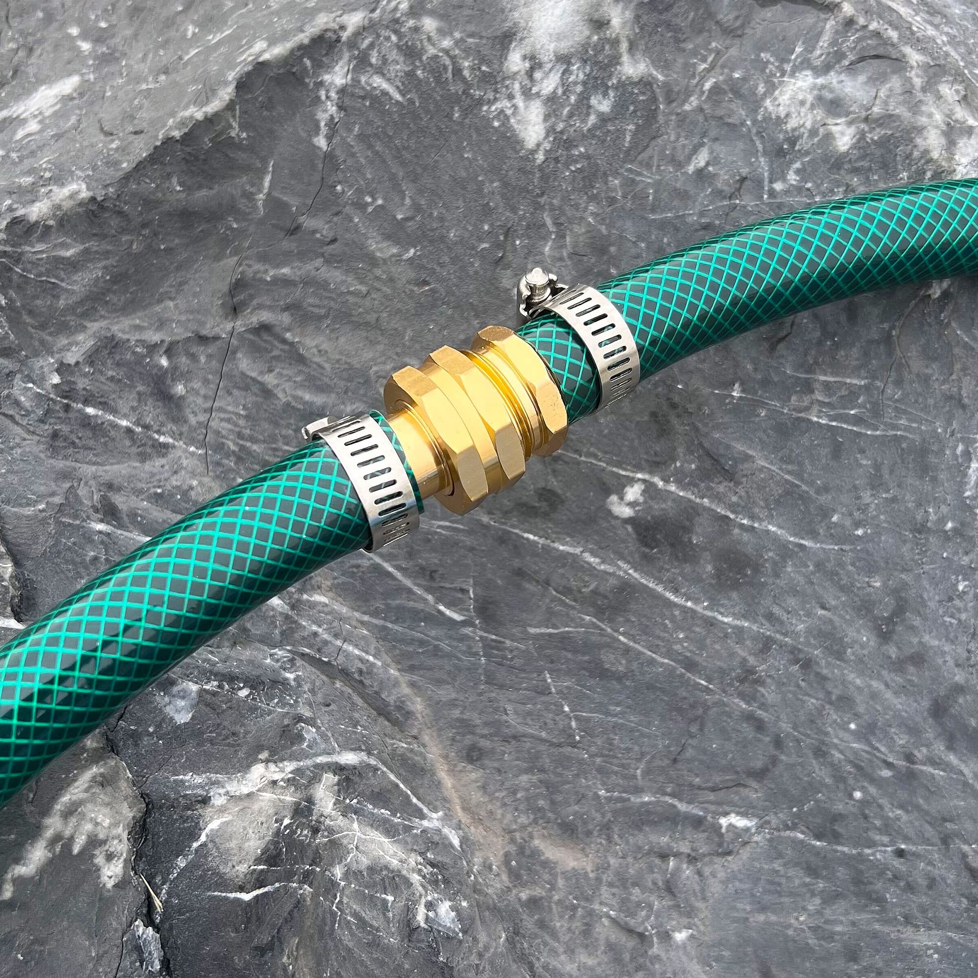 Biswing connector being installed on hose demonstrating simple DIY repair