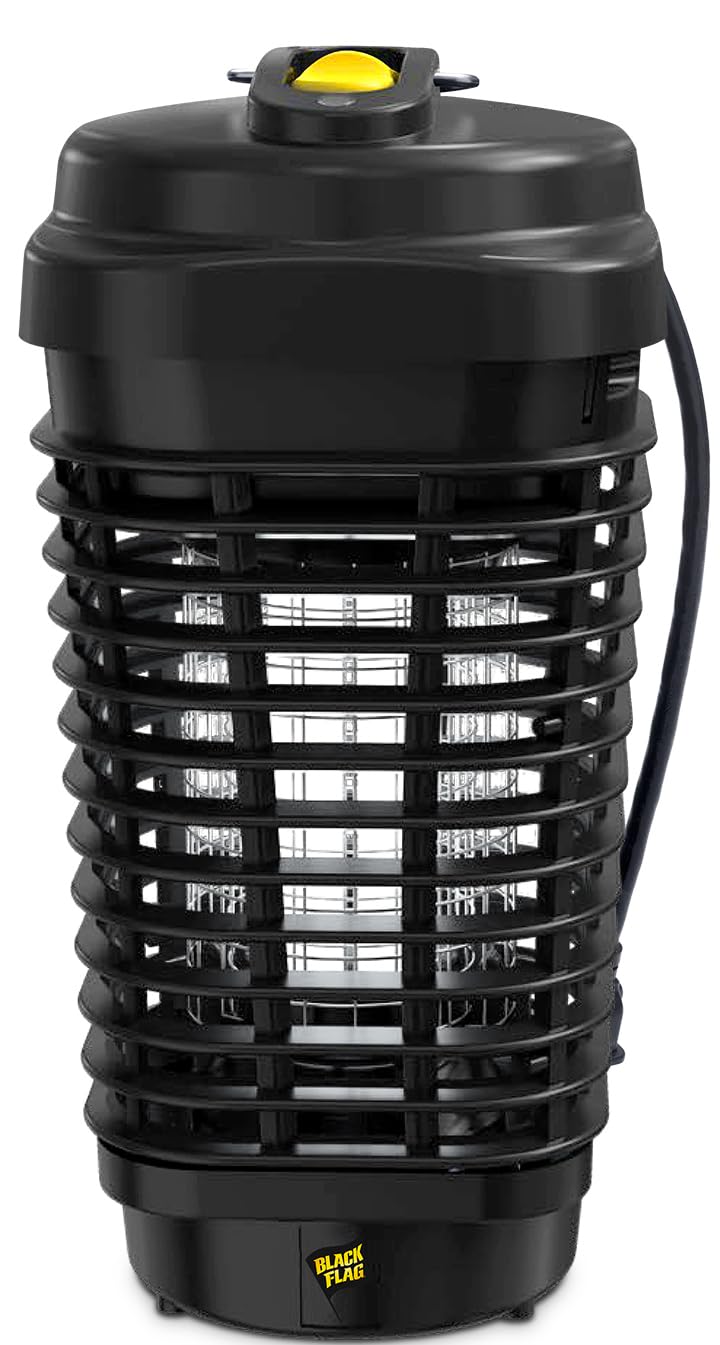 Black Flag BZ-15 size comparison beside a chair showing compact portable footprint