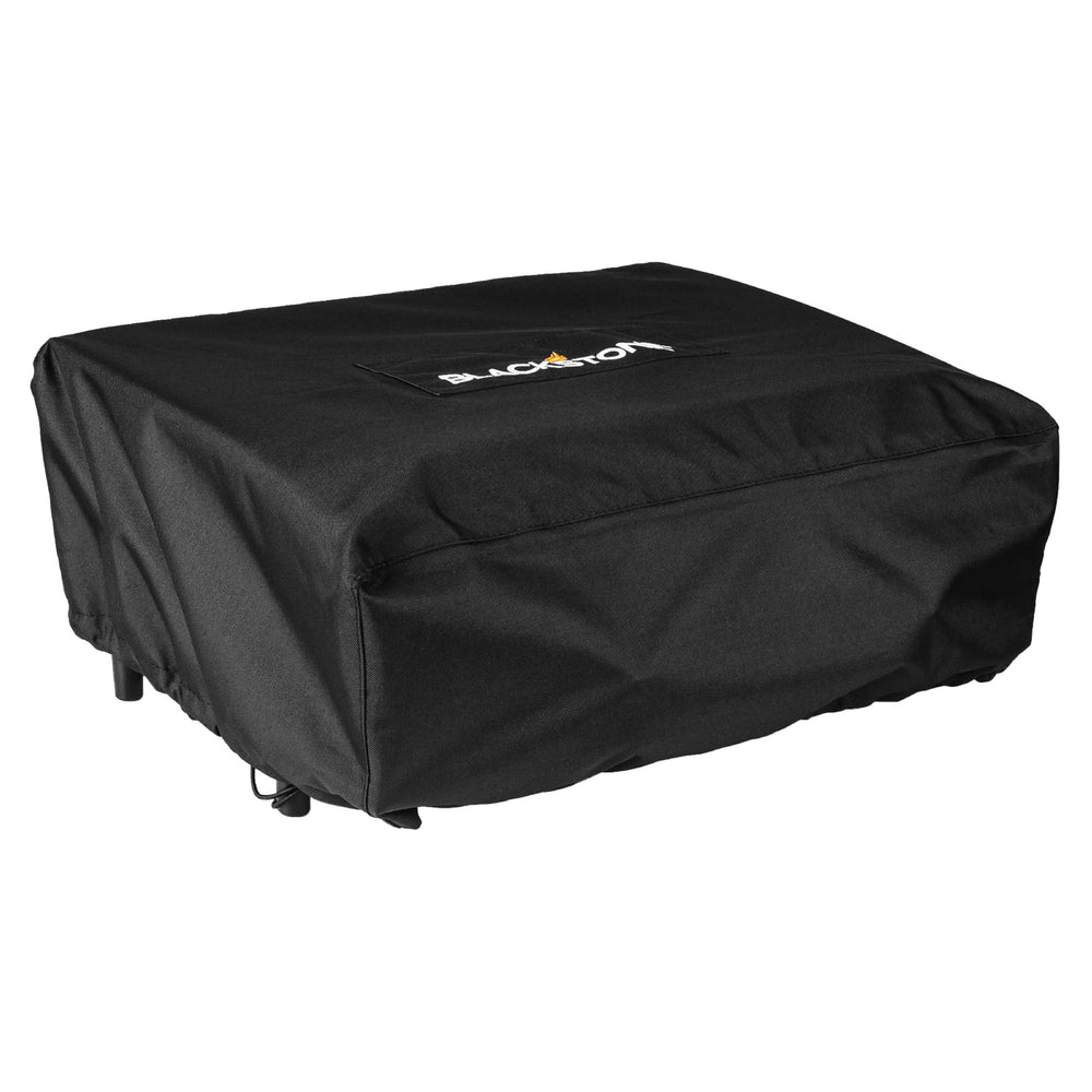 BLACKSTONE front view of 22-inch cover protecting griddle, keeps surface clean