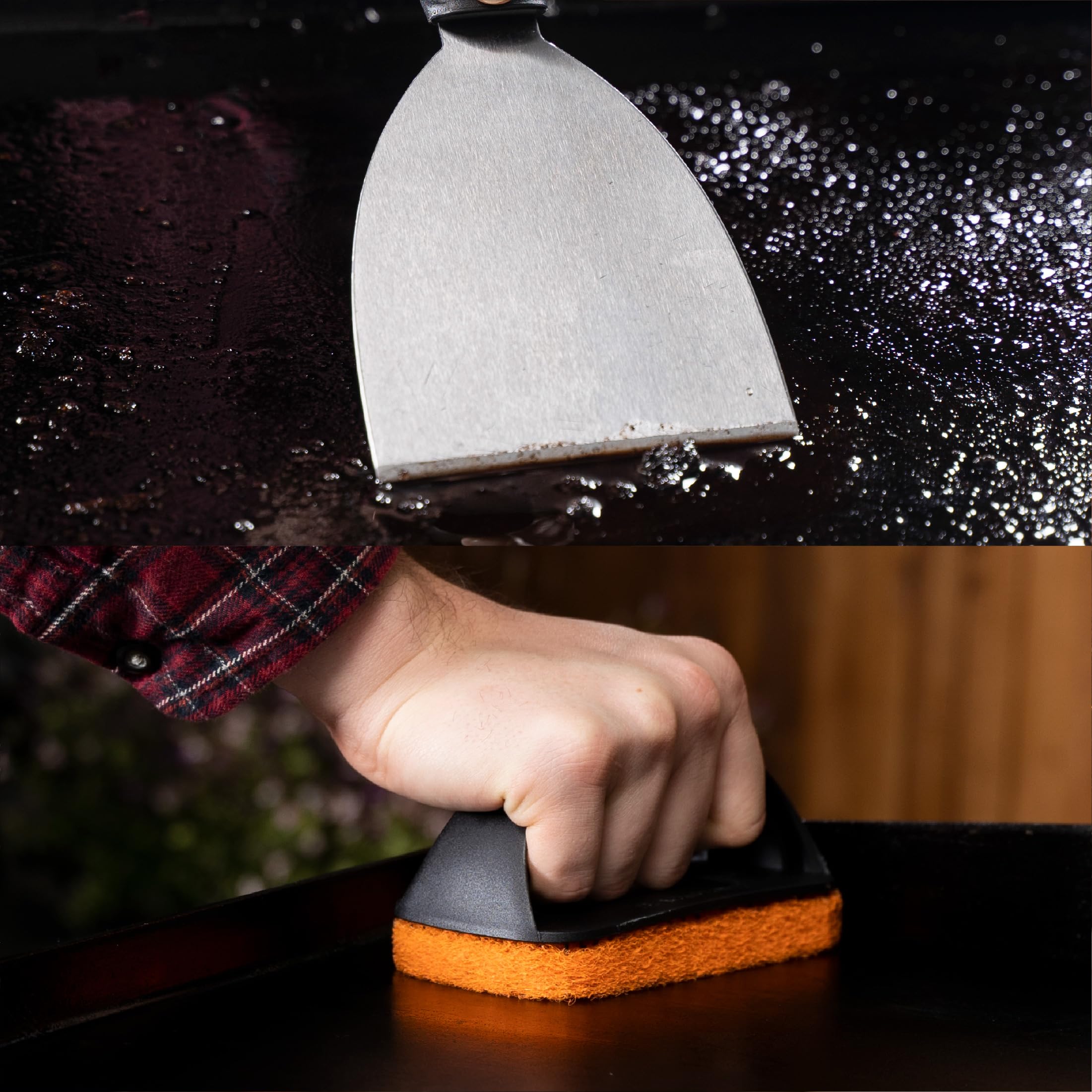 Blackstone scale comparison with hand illustrating tool length and reach