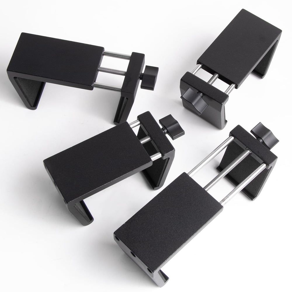 Blasoul front view of four clips showing durable aluminum construction and value