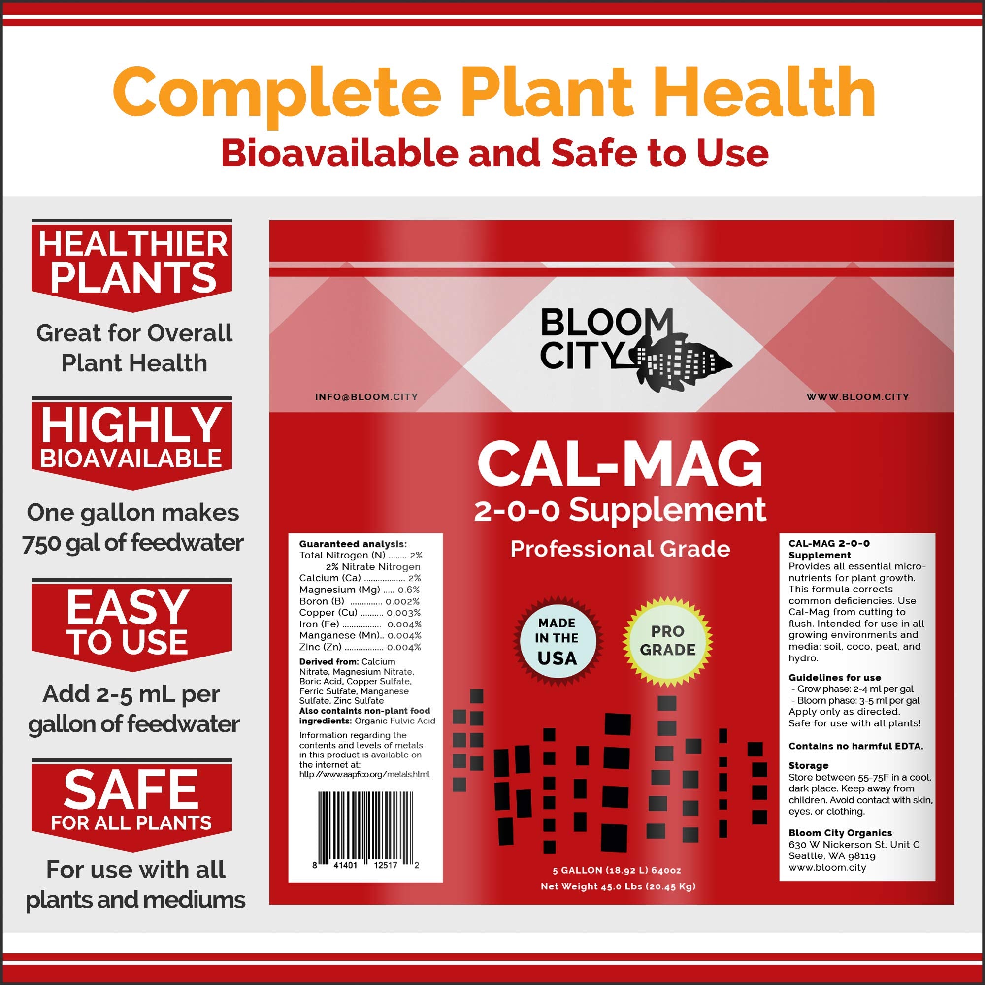 Bloom City bottle staged with healthy houseplants demonstrating improved foliage