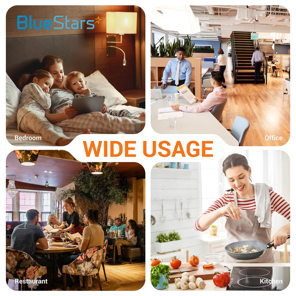 BlueStars in a living room setting illustrating indoor use and improved trap visibility