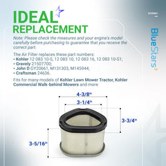 BlueStars oil filter corrosion-resistant housing for durable engine protection