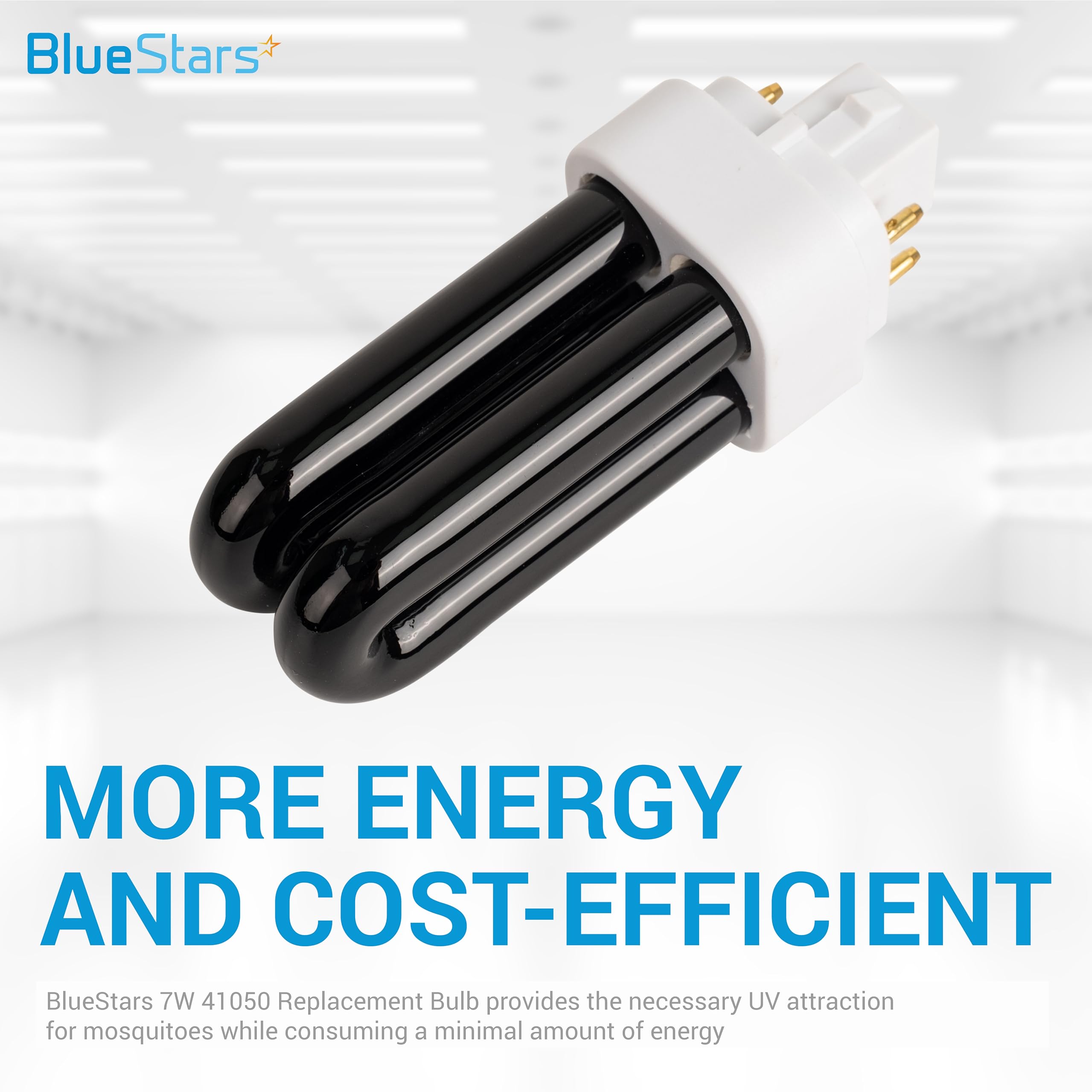 BlueStars six-bulb pack laid out to show quantity and value for multi-unit maintenance