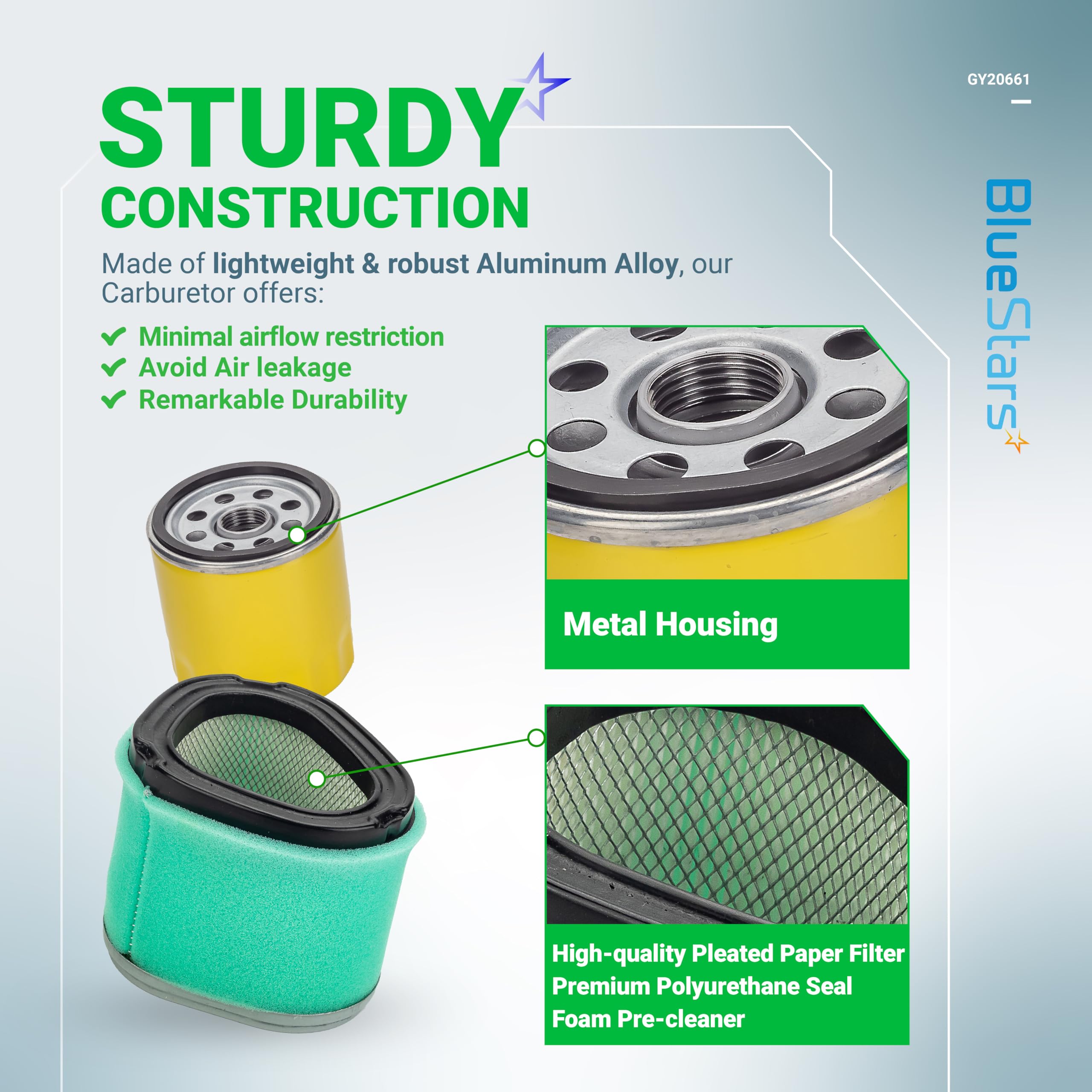 BlueStars spark plug clear view for easy identification and quick replacement