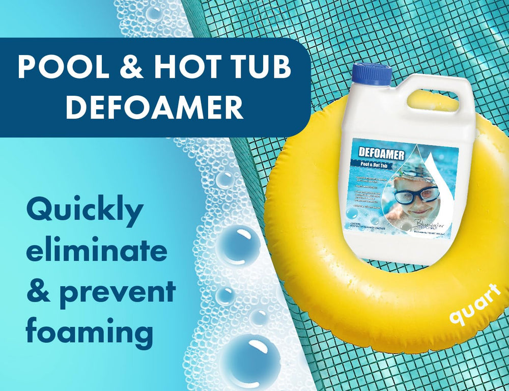 Bluewater Chemgroup defoamer back label with directions and dosing information benefit