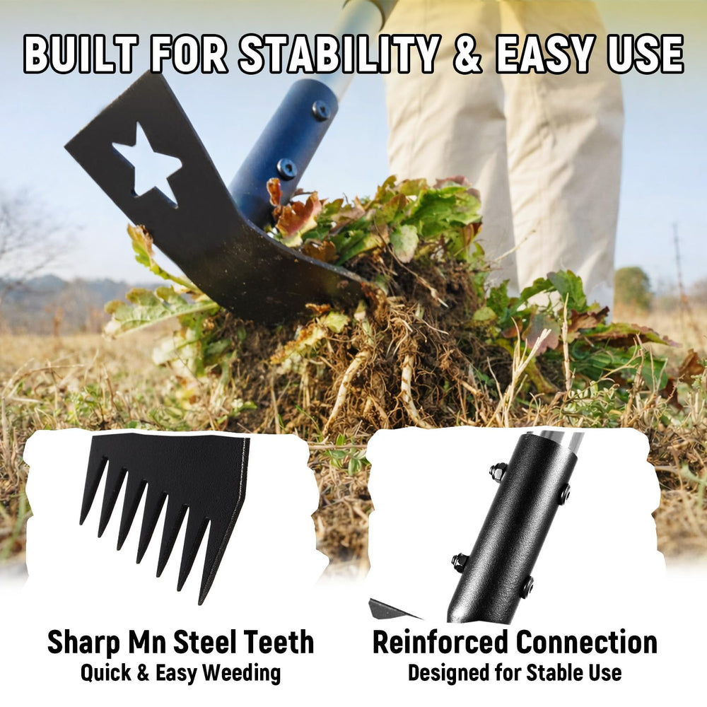 BlumeTrec handle grip and threaded poles for secure assembly and comfort
