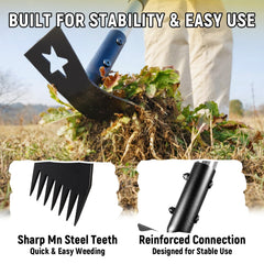BlumeTrec handle grip and threaded poles for secure assembly and comfort