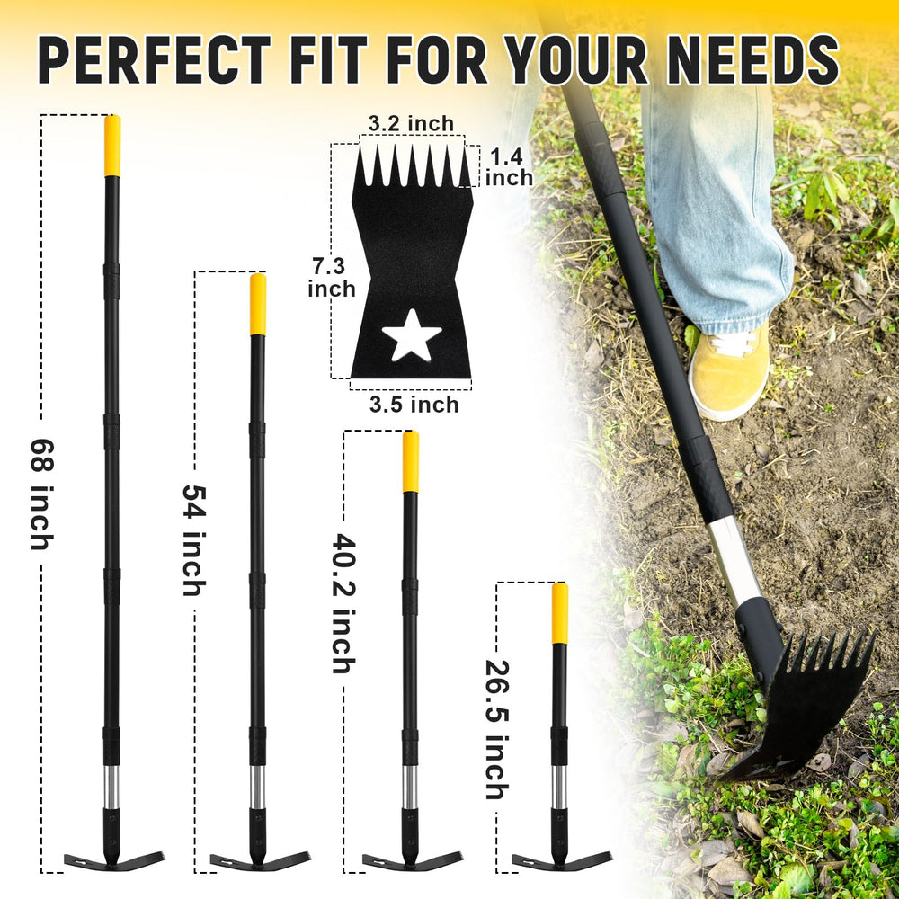 BlumeTrec close-up of seven manganese steel tines for strong root grip