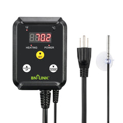 BN-LINK front panel display showing set temperature and indicators for clear monitoring