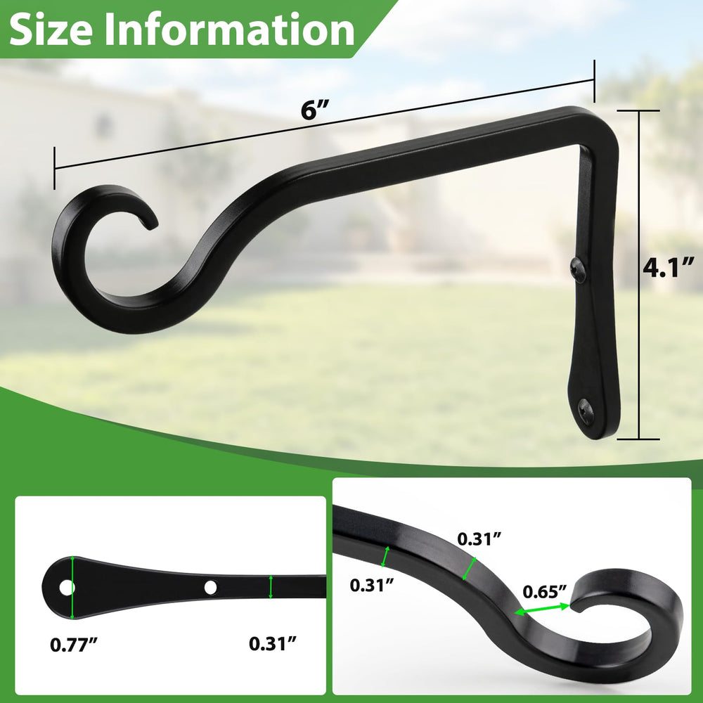 BOLITE bracket holding a hanging planter demonstrating secure support