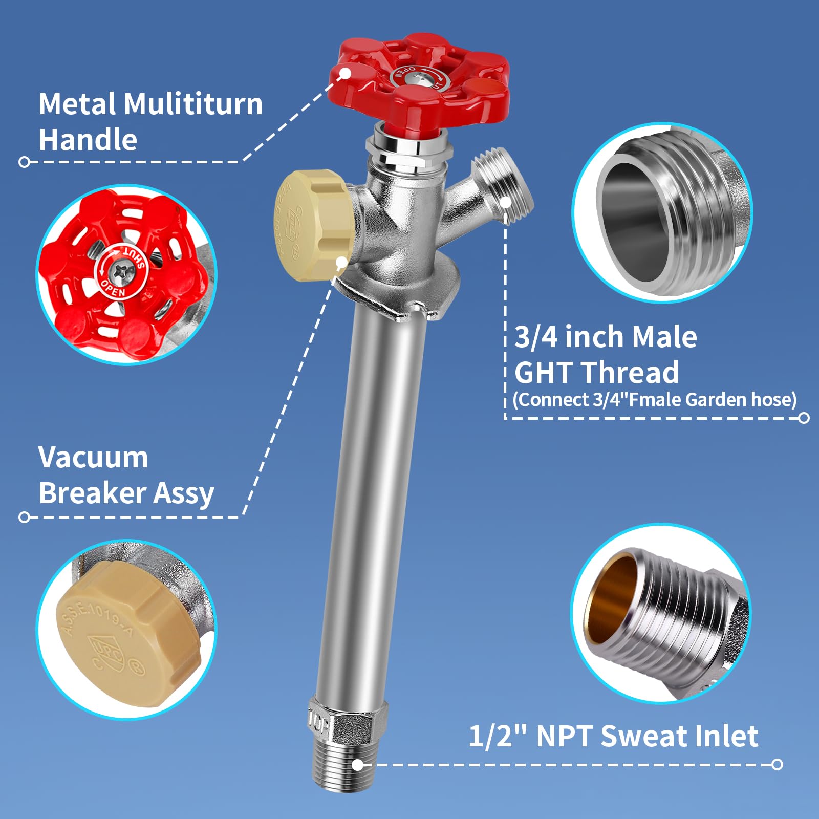 Boltigen chrome-plated finish texture resisting corrosion for long-term use