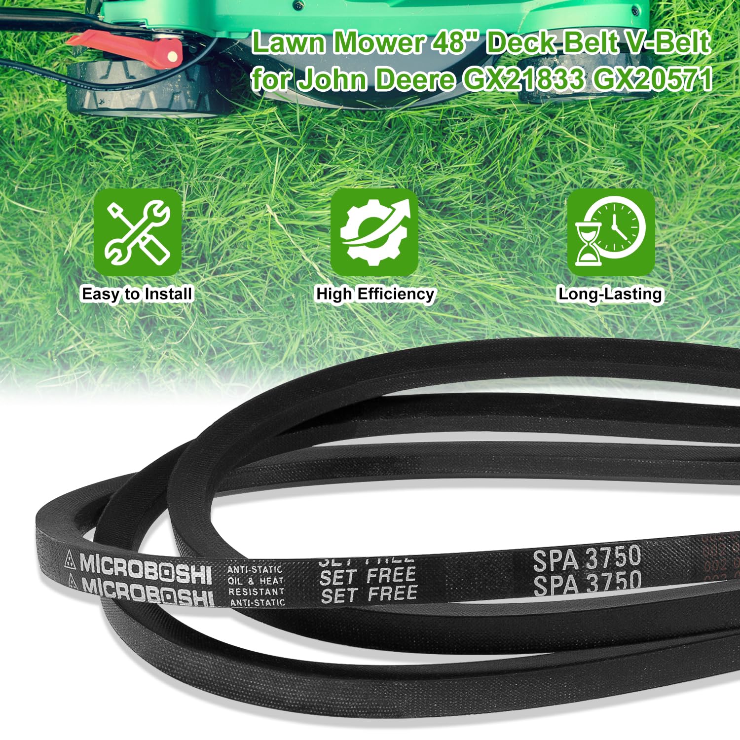 Bonbo belt next to ruler illustrating exact length for accurate replacement fit