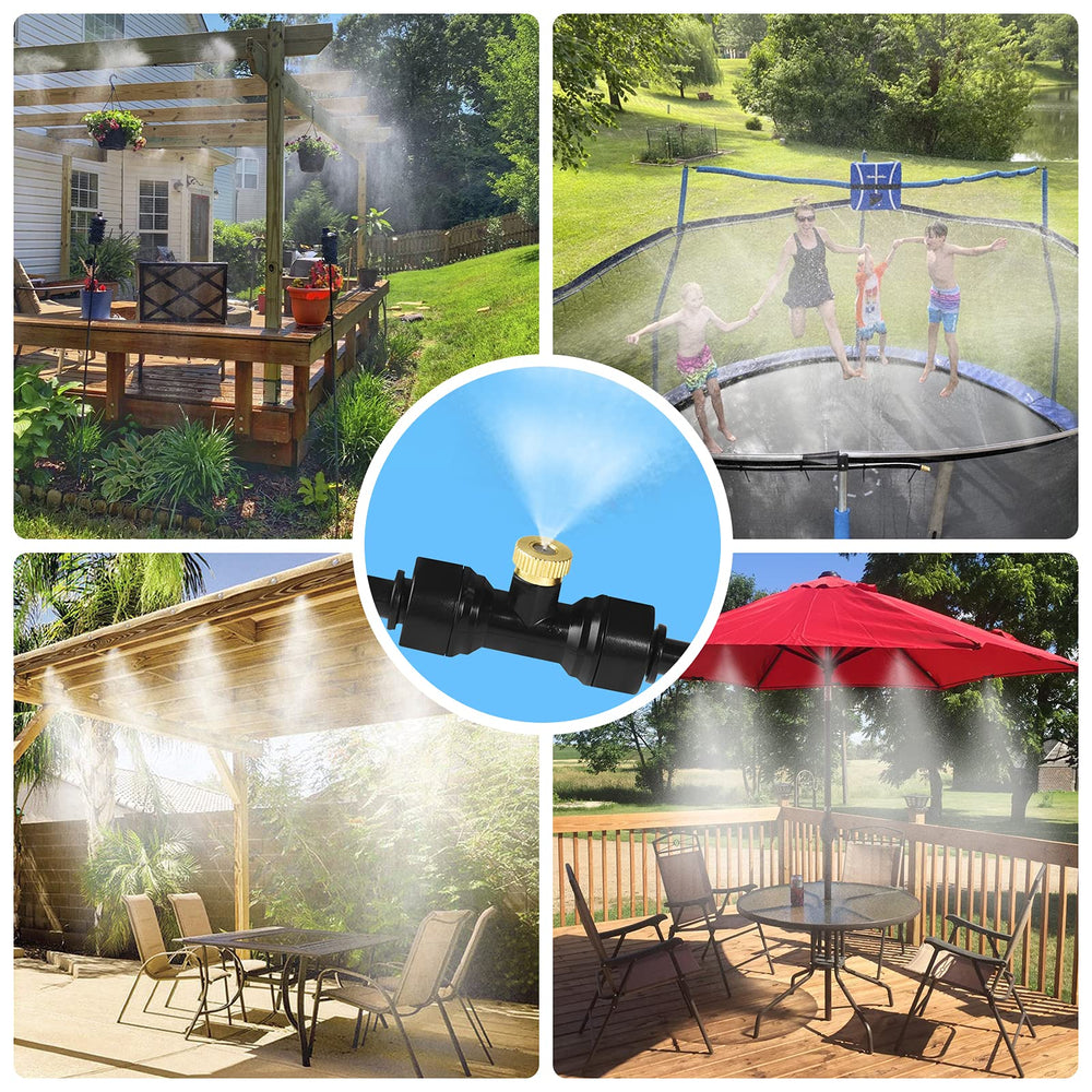 Bonviee greenhouse application showing humidifying benefit for plants