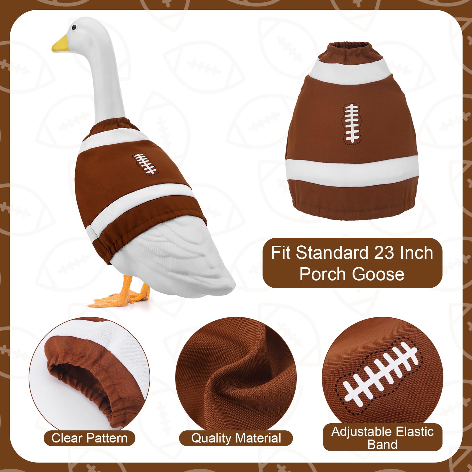 Booson close-up of football-pattern fabric showing vivid print and durability