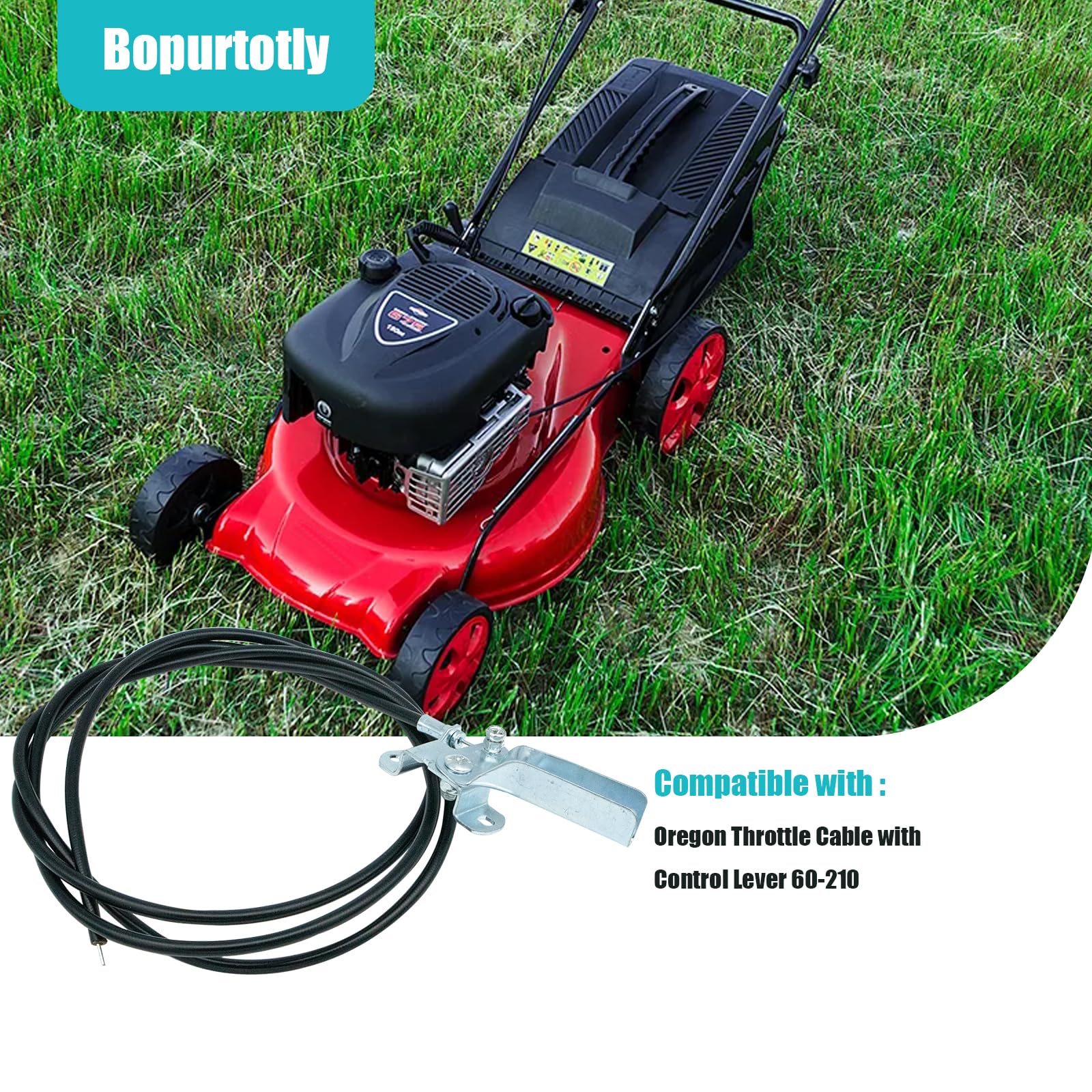 Bopurtotly cable laid alongside measuring tape showing 72-inch length for correct fit
