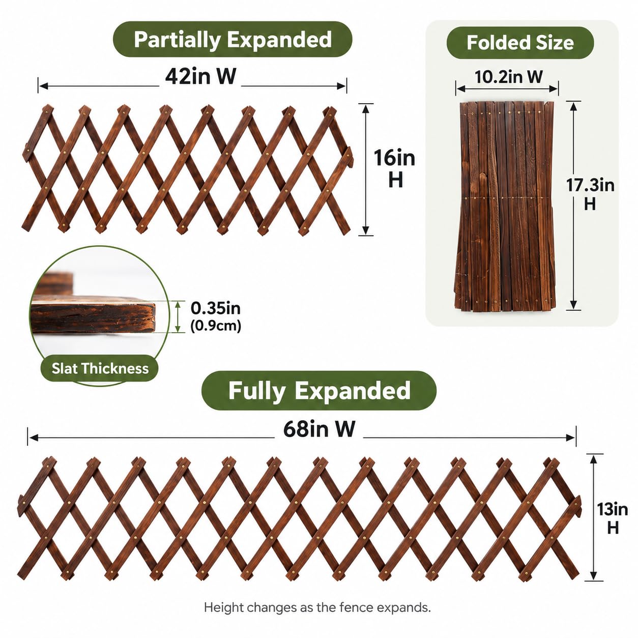 Bounmer side profile showing 0.35 inch thickness for stronger slats
